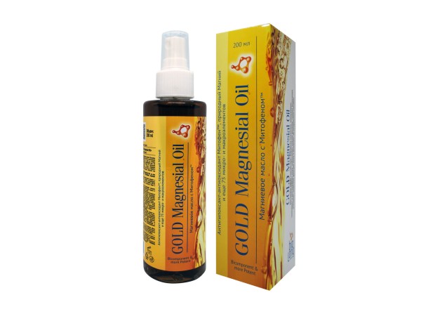 Магниевое масло с Митофеном "GOLD Magnesial Oil" 200ml