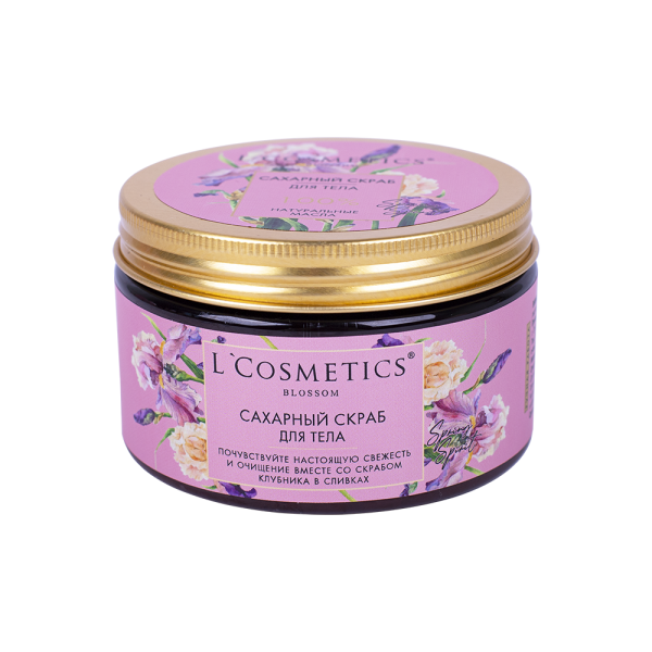 Скраб для тела сахарный серии Spring Spirit «Клубника в сливках» 260 г